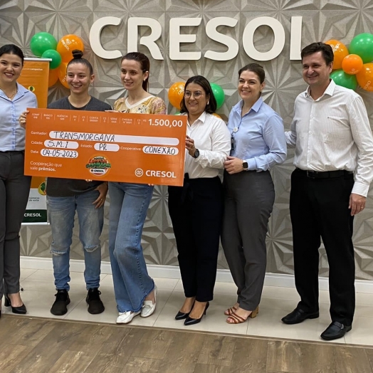 Cresol Conexão premia empresa na campanha "É Simples Ganhar"