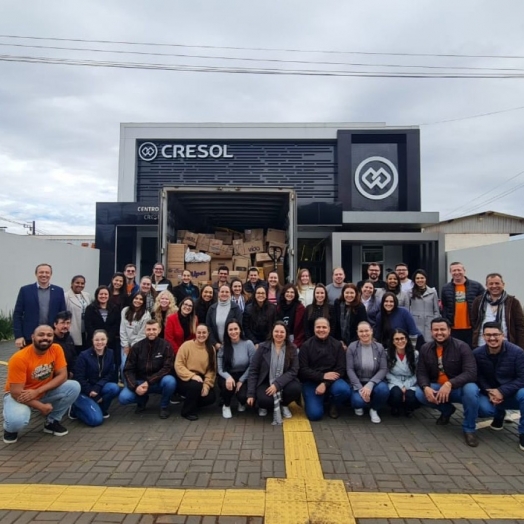 Cresol Integração arrecada mais de sete toneladas de doações com apoio da Cresol Central Brasil para o Rio Grande do Sul