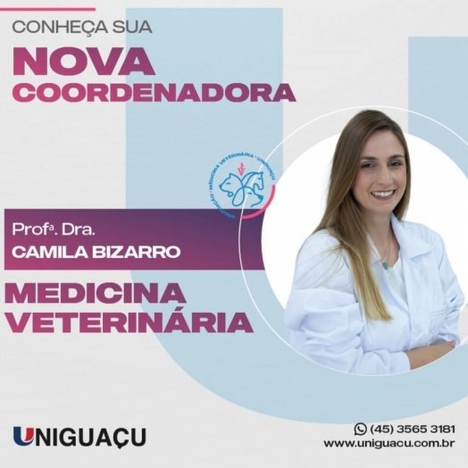 Curso de Medicina Veterinária da UNIGUAÇU está sob nova coordenação