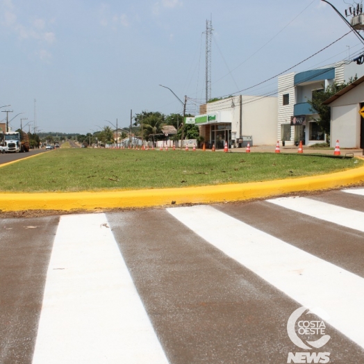 Departamento de Trânsito de Santa Helena segue com melhorias na sinalização em Sub-Sede