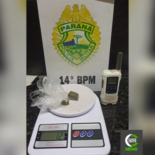 Durante Operação Tático Móvel, ROTAM prende uma pessoa e apreende droga em Medianeira