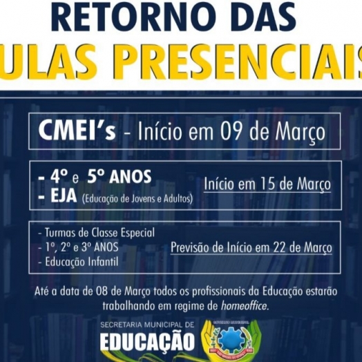 SMI: Educação adia início das aulas presenciais na rede municipal de ensino