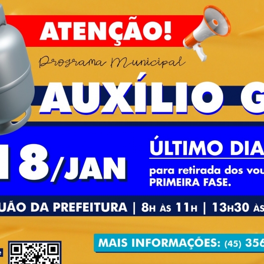 Entrega final de vouchers da primeira fase do programa ‘Auxílio Gás’ será dia 18 de janeiro