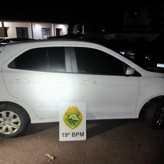 Ford Ka furtado é recuperado pela Polícia Militar de Santa Helena