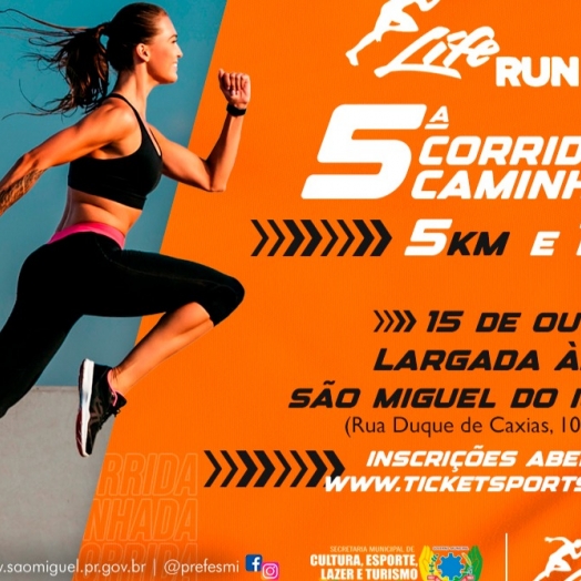 Governo Municipal e Academia Life Fitness realizam a 5ª Corrida/Caminhada Life Run