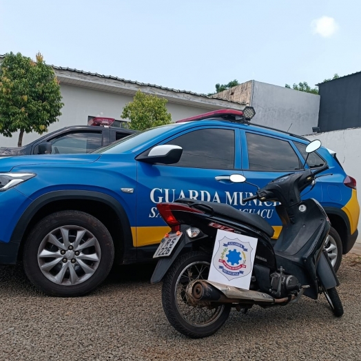 Guarda Municipal de São Miguel do Iguaçu recupera motocicleta roubada e efetua prisão