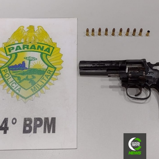 Homem aciona PM, mas acaba preso com arma de fogo em Medianeira