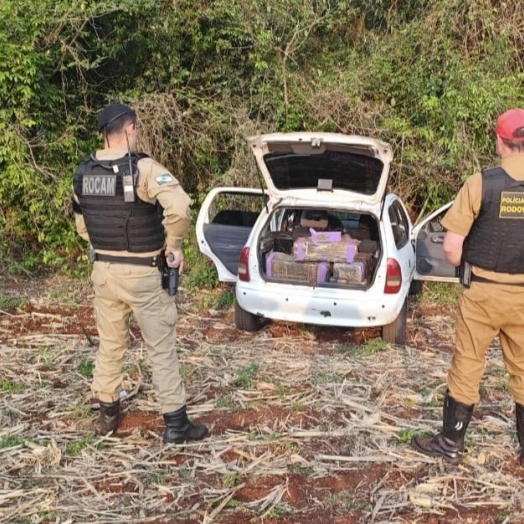 Homem é preso transportando droga em veículo entre São José das Palmeiras e Ouro Verde do Oeste