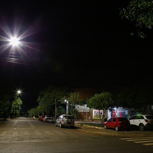 Iluminação nas proximidades do Terminal Rodoviário Municipal de Missal é substituída por Led