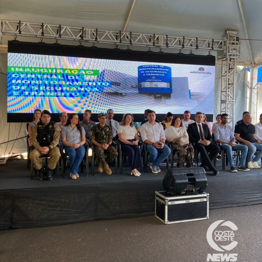 Inauguração da Central de Monitoramento de Segurança e Trânsito de Medianeira