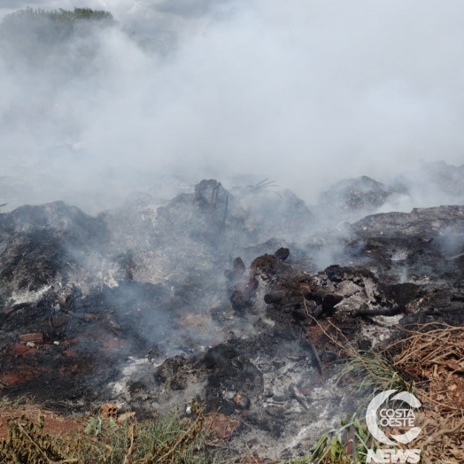 Incêndio atinge horto municipal em São Miguel do Iguaçu