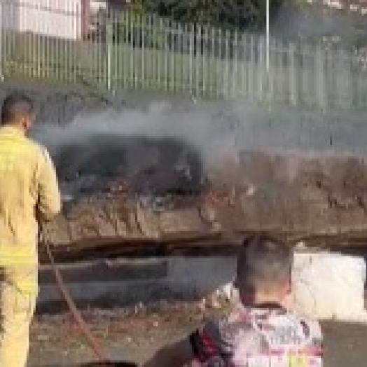 Incêndio atinge monumento histórico em São Miguel do Iguaçu