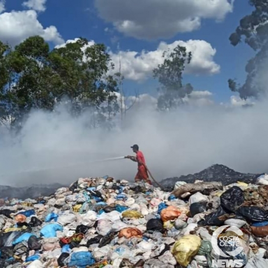 Incêndio é registrado no Aterro Sanitário em Itaipulândia