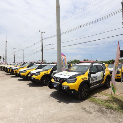 Investimento de R$ 52 milhões: Estado entrega 133 viaturas e equipamentos para as polícias