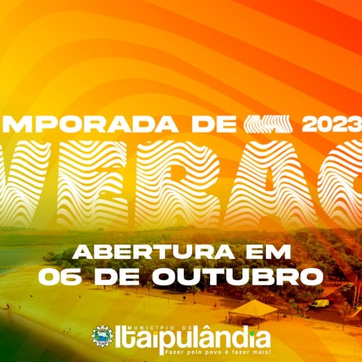 Itaipulândia antecipa e Temporada de Verão no Balneário Jacutinga começa na sexta-feira (6)