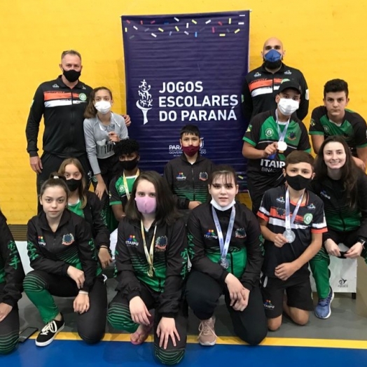 Karatê de São Miguel do Iguaçu conquista 07 medalhas nos Jogos Escolares do Paraná