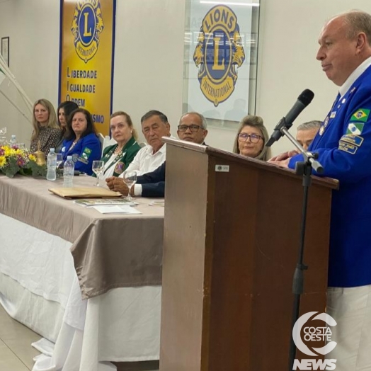 Lions Clube recebe governador do Distrito LD-1 em São Miguel do Iguaçu