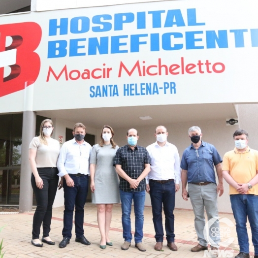 Marcel Micheletto se reúne com lideranças de Santa Helena  e visita o novo hospital