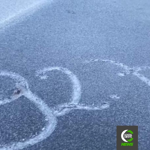 Medianeira amanhece com geada e temperaturas abaixo de 0°C