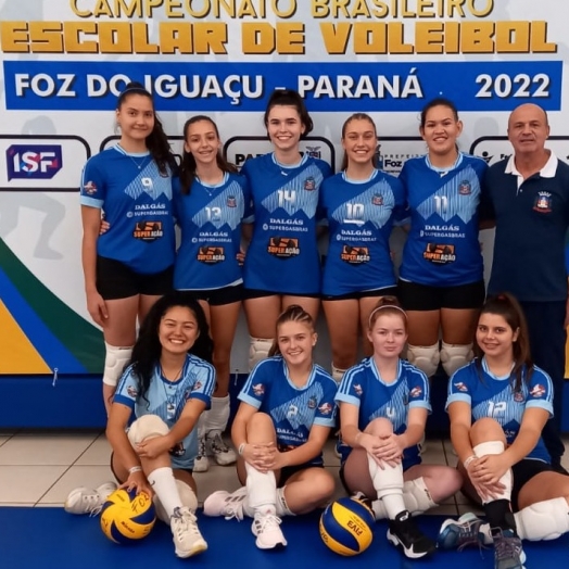 Medianeira está disputando Campeonato Brasileiro Escolar de Voleibol