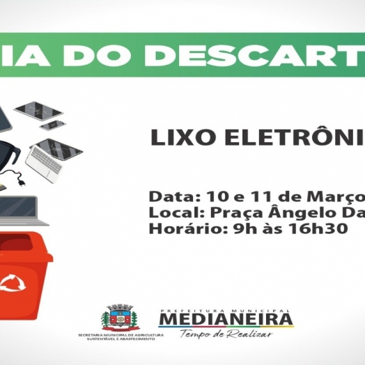 Medianeira terá Dia de Descarte de Eletrônicos