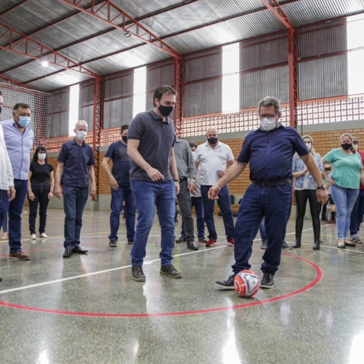 Miniginásio do Portão Ocoí foi oficialmente reinaugurado no sábado em Missal