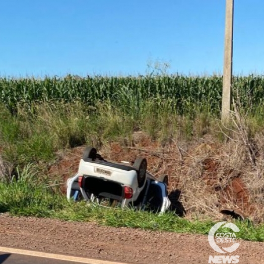 Moradoras de Santa Helena se envolvem em acidente na PR 495 em Dom Armando