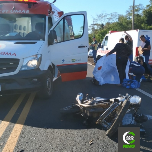 Motociclista tem perna e braço decepados em acidente na PR 488 em Santa Helena