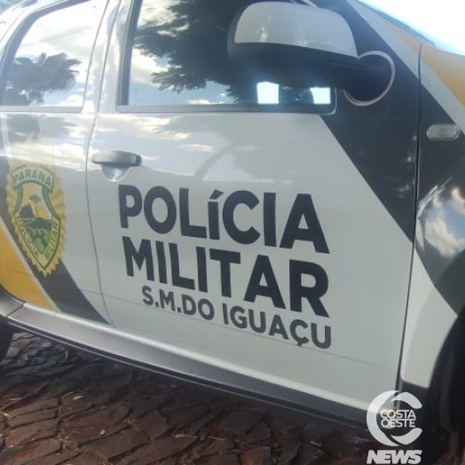 Motorista ‘canta pneu’ na frente da viatura e acaba preso pela PM em São Miguel do Iguaçu