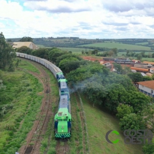 Movimentação de cargas pela Ferroeste cresce 34%, com novo recorde