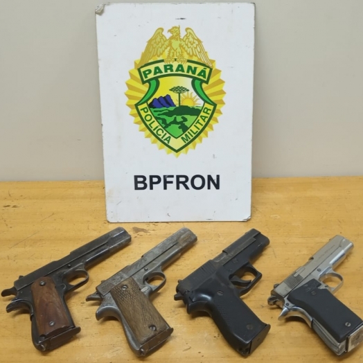 Mulher é detida com quatro pistolas durante abordagem do BPFron em Medianeira