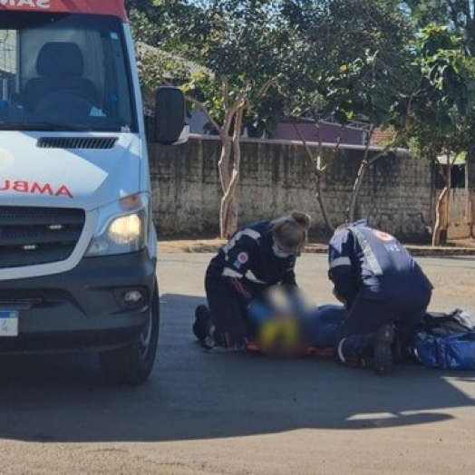 Mulher fica ferida em acidente de trânsito em Santa Helena