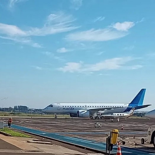 Novo avião do Palmeiras avaliado em R$ 280 milhões chega ao Brasil por Foz do Iguaçu