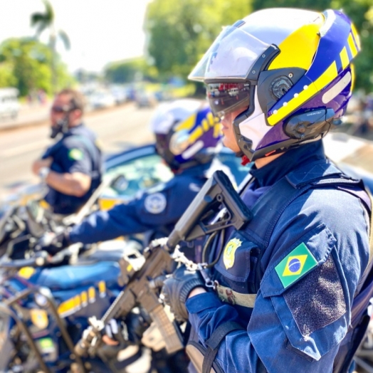 Operação de Motopoliciamento da PRF na Ponte Internacional da Amizade