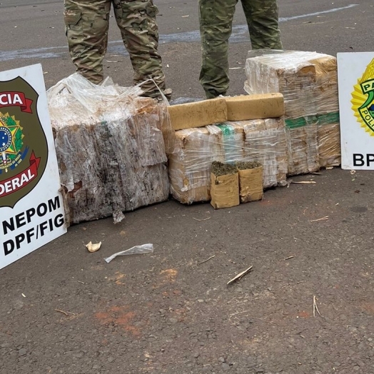 PF e PM apreendem mais de 100kg de maconha no Paraná