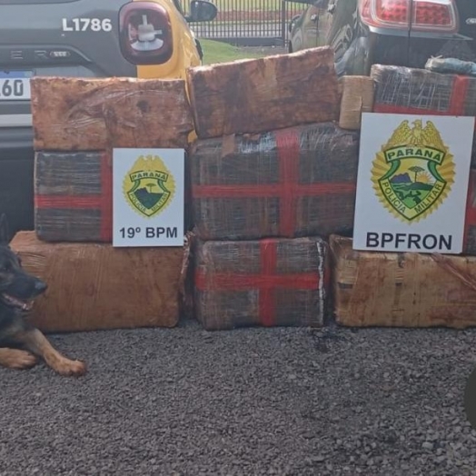 PM de Entre Rios do Oeste e BPFRON apreendem maconha e haxixe após denúncia