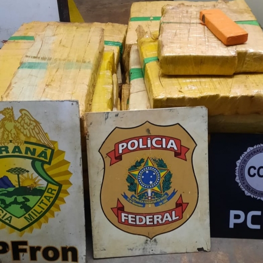 Polícia apreende 300 kg de maconha no interior de Santa Helena e detém uma pessoa