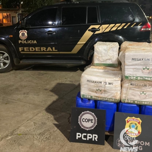 Polícia apreende agrotóxicos na zona rural de Itaipulândia