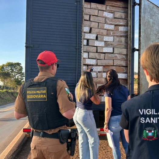 Polícia apreende veículos transportando carnes de forma irregular entre Santa Helena e Missal