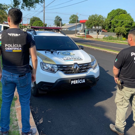 Polícia Científica realiza perícia em local de acidente que vitimou jovem em Santa Helena