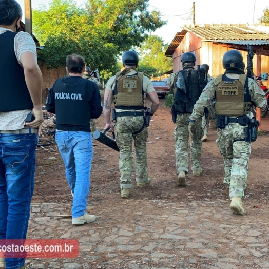 Polícia Civil faz operação de combate ao crime em São Miguel do Iguaçu