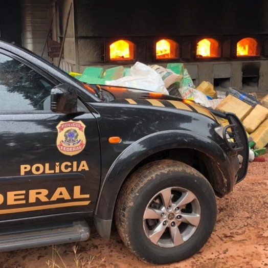 Polícia Federal de Guaíra faz a primeira incineração de drogas de 2021 em Guaíra