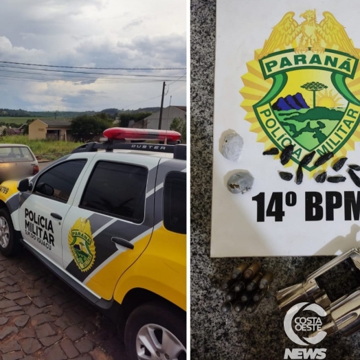 Polícia Militar apreende dois adolescentes com arma e munições em São Miguel do Iguaçu