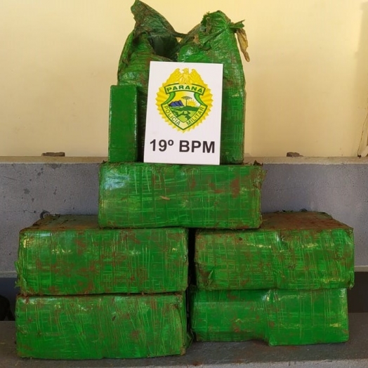 Polícia Militar apreende mais de 130kg de maconha no interior de Santa Helena