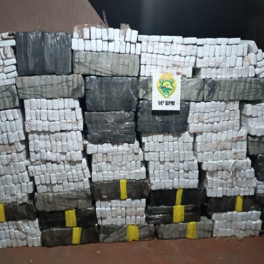 Polícia Militar apreende mais de 700 kg de maconha em Foz do Iguaçu