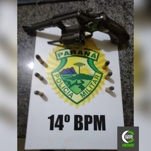 Polícia Militar cumpre mandado de prisão e apreende arma em São Miguel do Iguaçu