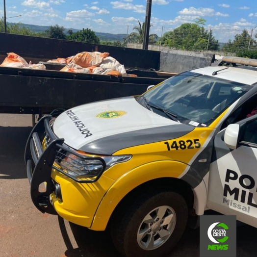 Polícia Militar de Missal apreende camionete com cigarros e prende motorista