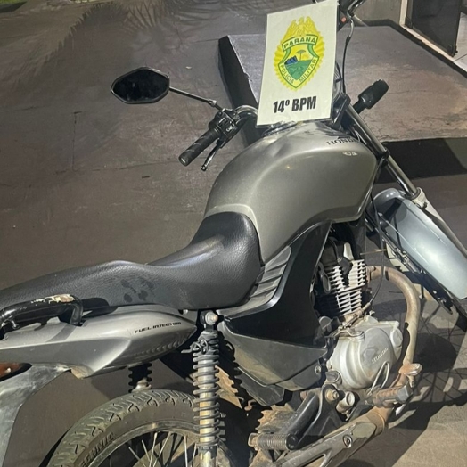 Polícia Militar recupera motocicleta furtada em Medianeira