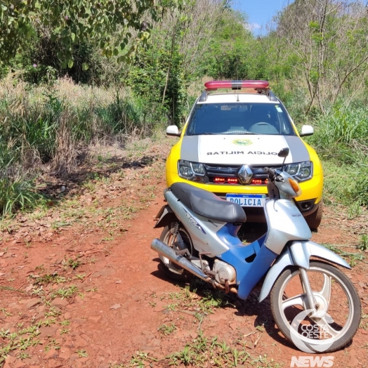 Polícia Militar recupera motocicleta logo após furto em São Miguel do Iguaçu