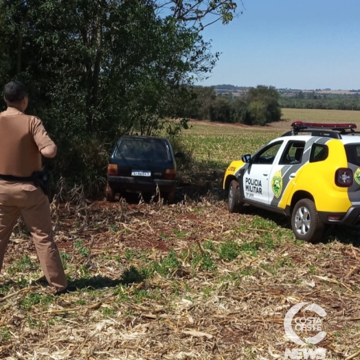 Polícia Militar recupera Uno furtado durante a madrugada em Santa Helena